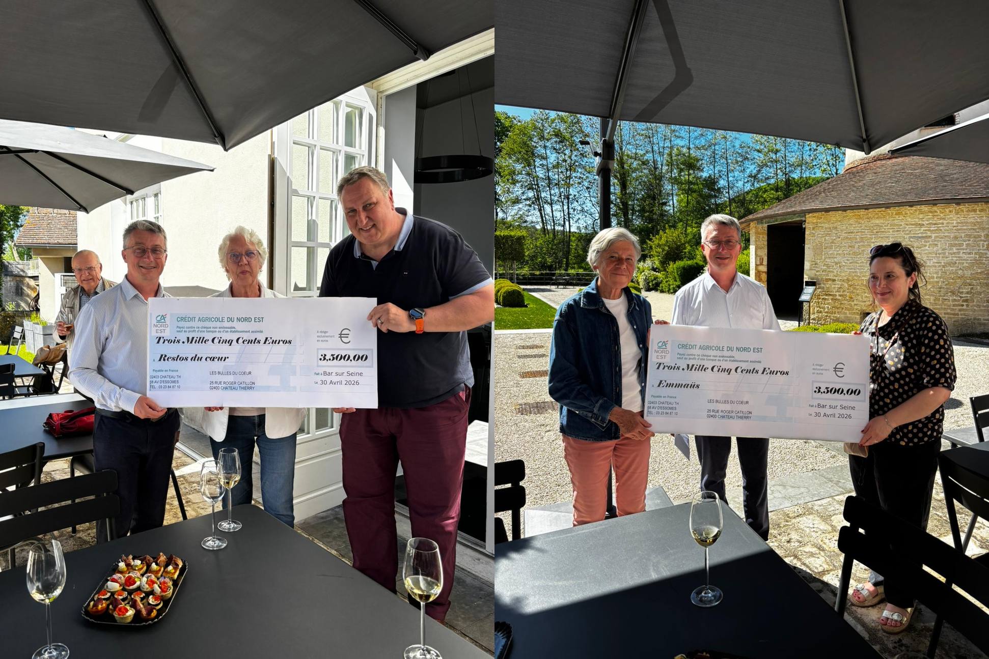 Remise de dons à Bar-sur-Seine en 2026