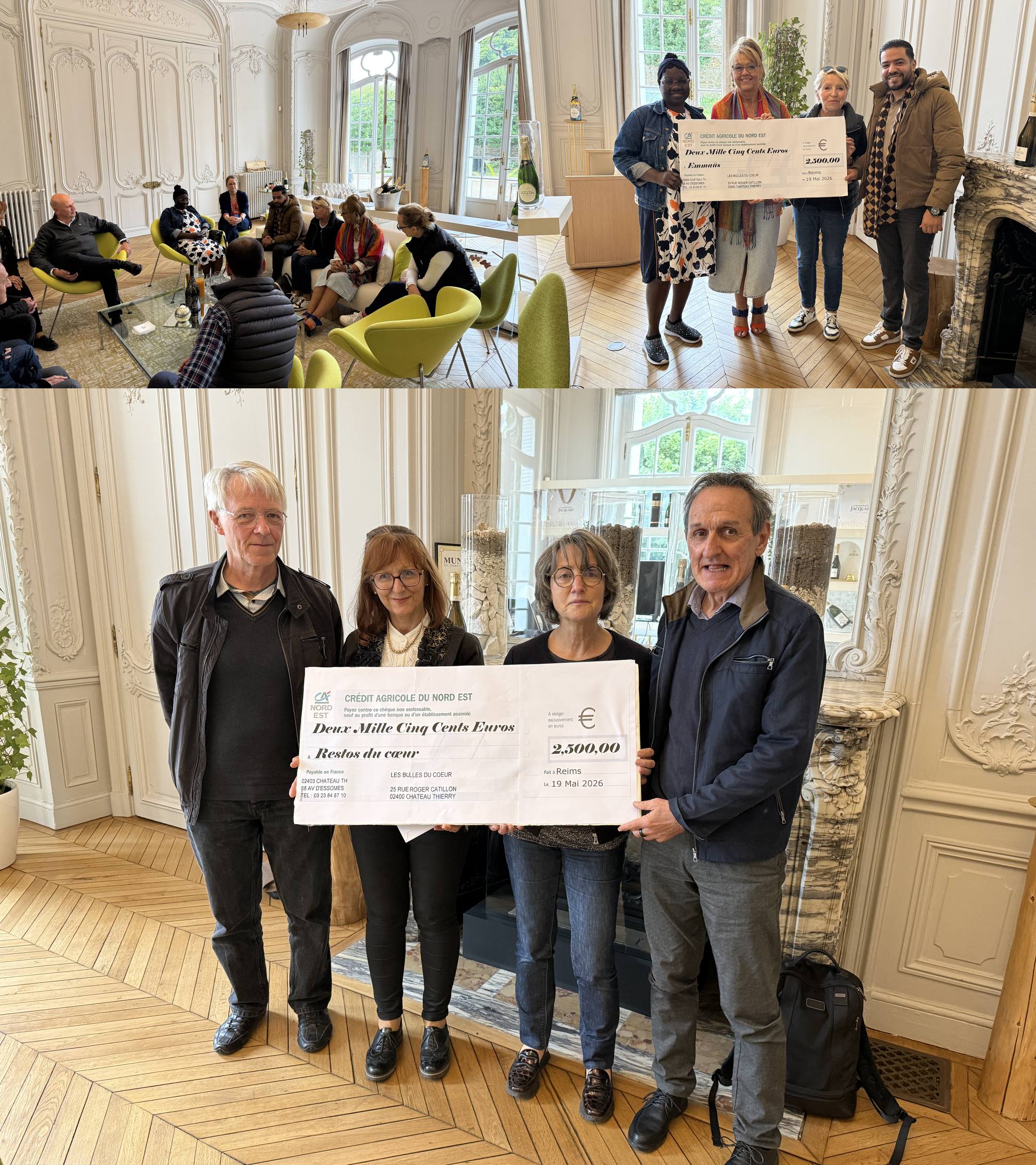 Remise de dons à Reims en 2026